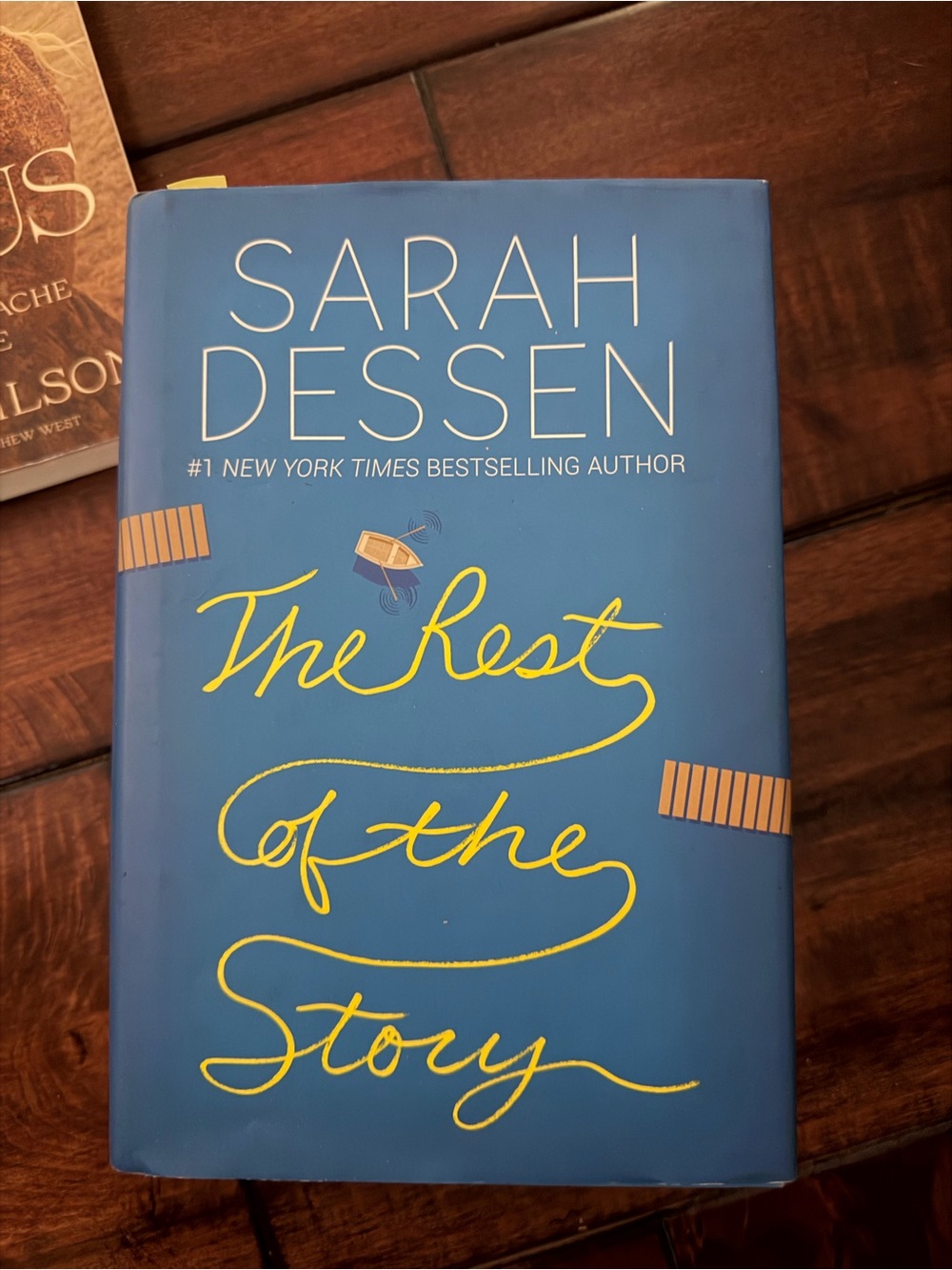 Amazon Sarah Dessen The Rest of the Story - Blue and Yellow Cover